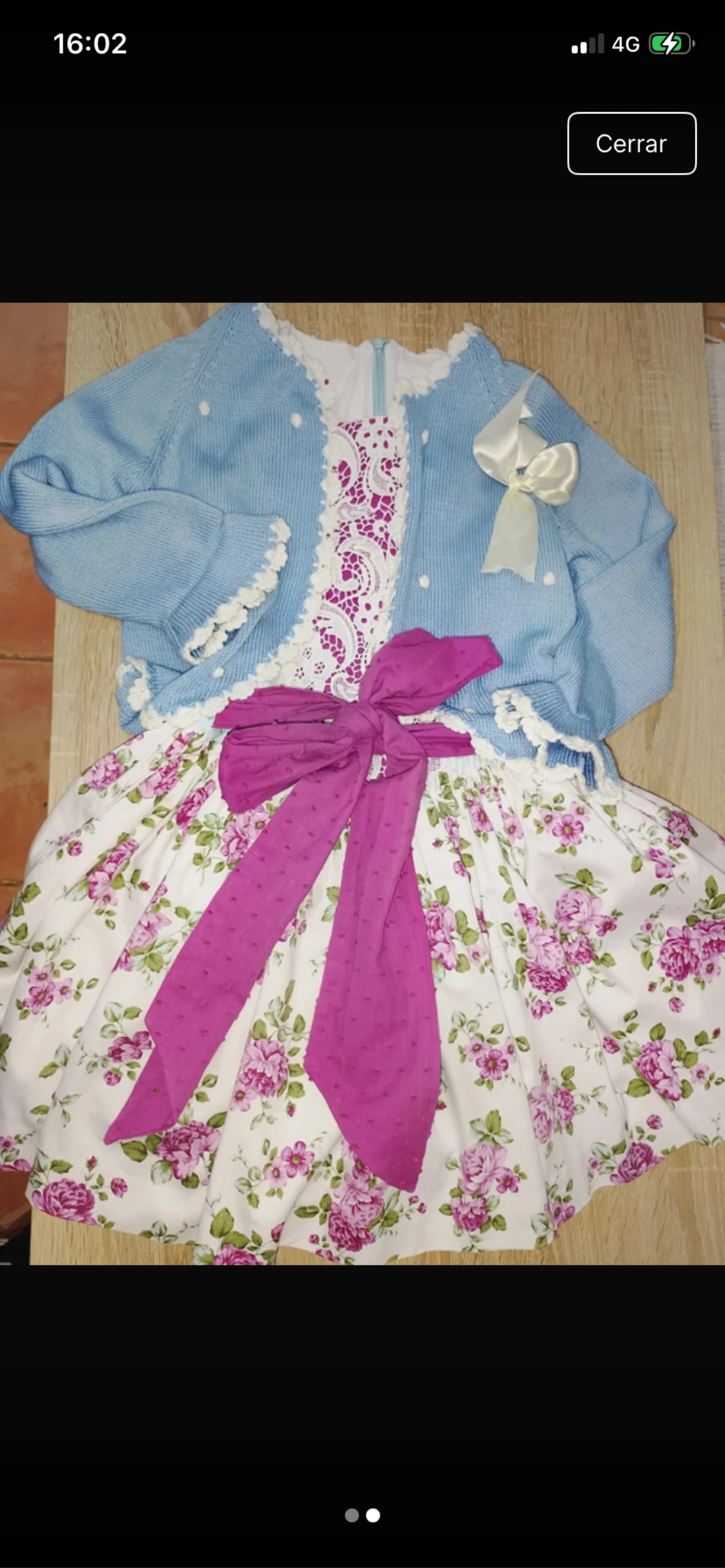 Vestido con rebeca